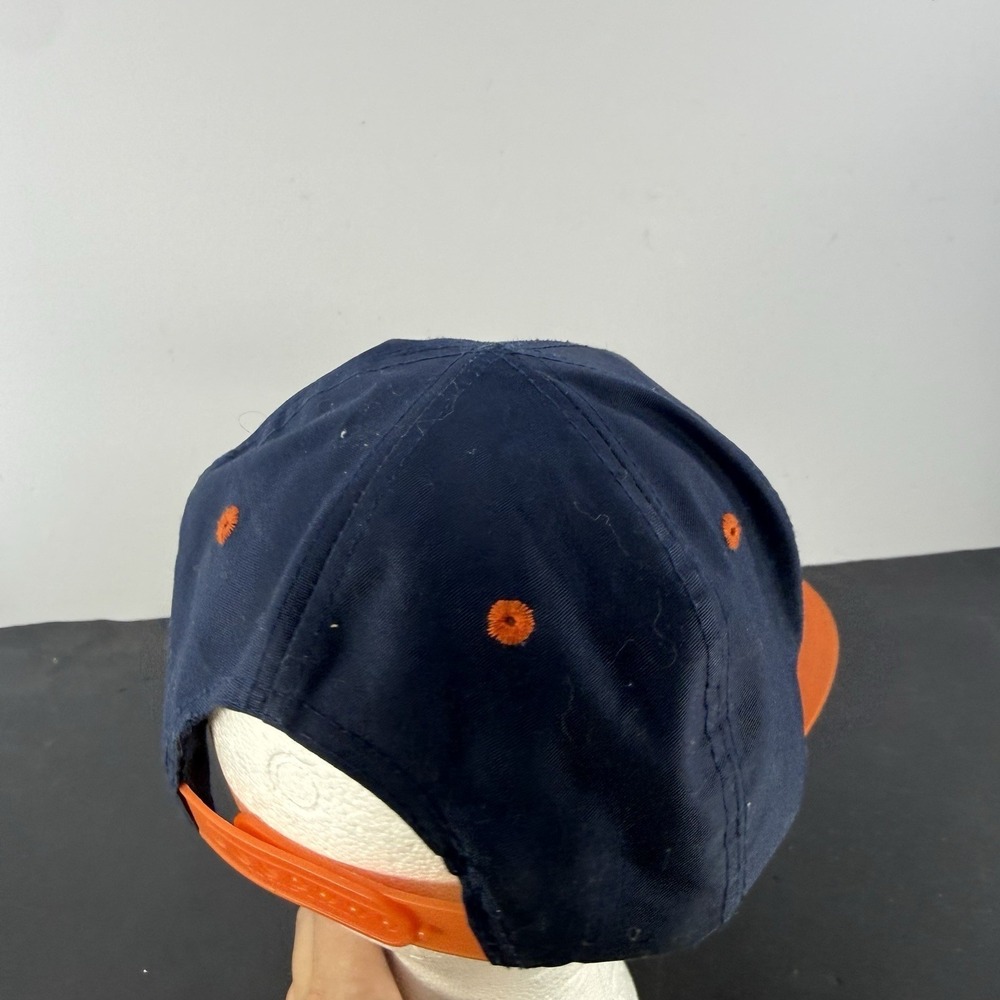 Vintage 90s Chicago Bears Snapback Hat East Port NFL Football Embroidered Cap - Picture 4 of 5